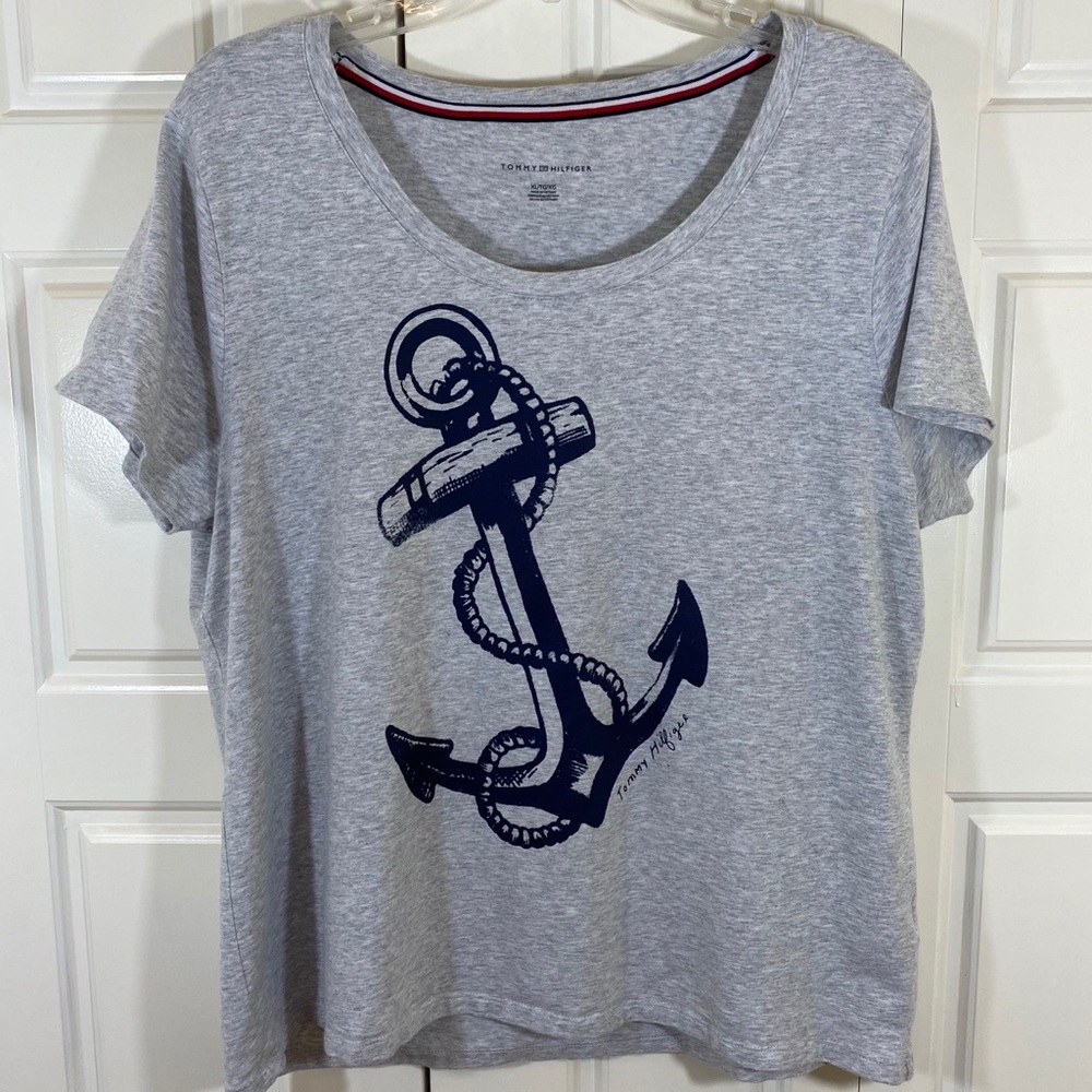 Tommy Hilfiger Gray Anchor Tee T-shirt XL